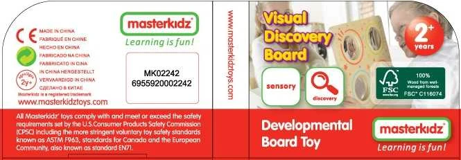 Masterkidz Sensorycinė Tablica su Veidrodžiais ir Lęšiais