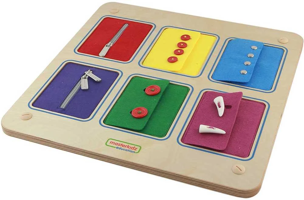 „Wallboard“ atidarymo ir uždarymo spynų slankikliai mygtukai MasterKidz Montessori