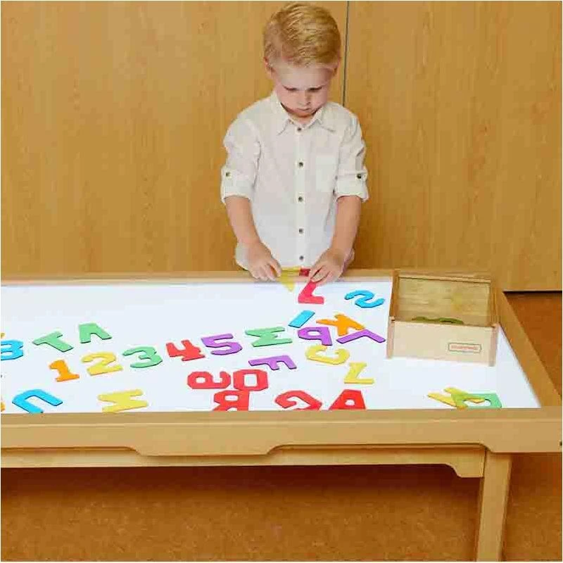MASTERKIDZ skaidrios raidės ir skaičiai 38vnt Montessori rinkinys