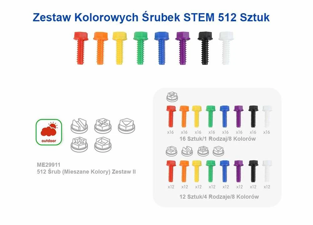 MASTERKIDZ STEM tvirtinimo plokštės 2 x 120 x 80 cm + XXL priedų rinkinys