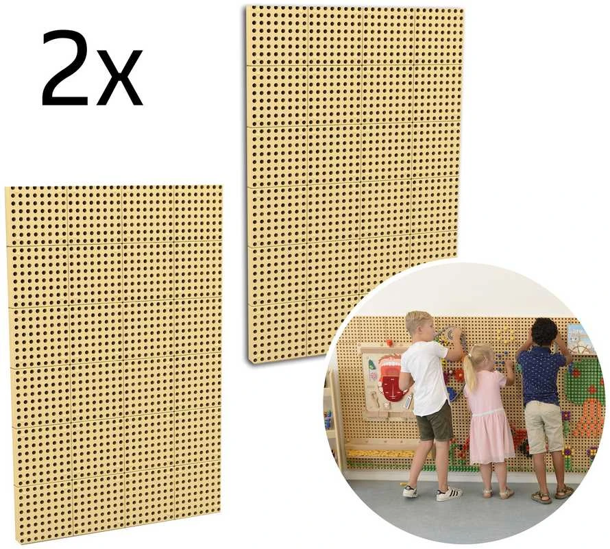 MASTERKIDZ STEM tvirtinimo plokštės 2 x 120 x 80 cm + XXL priedų rinkinys