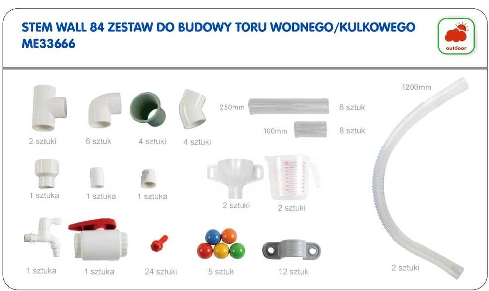 Vamzdžių sistema MASTERKIDZ STEM 84vnt