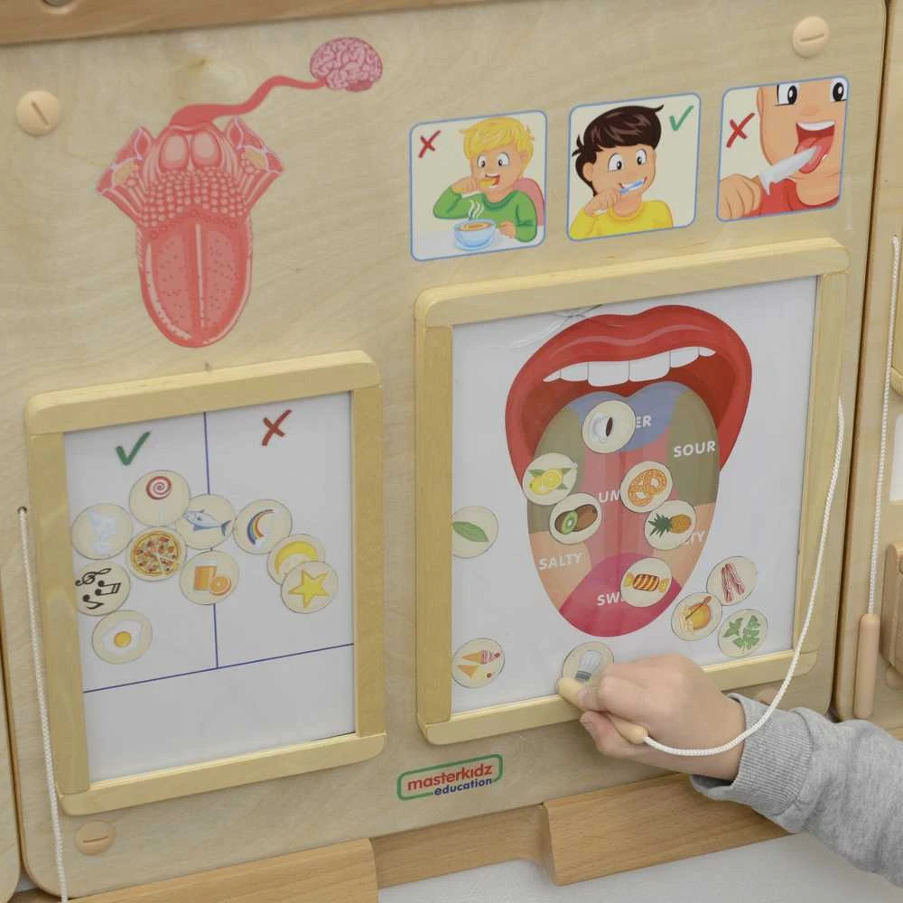 Edukacinė lenta Skonio pojūtis Montessori MASTERKIDZ