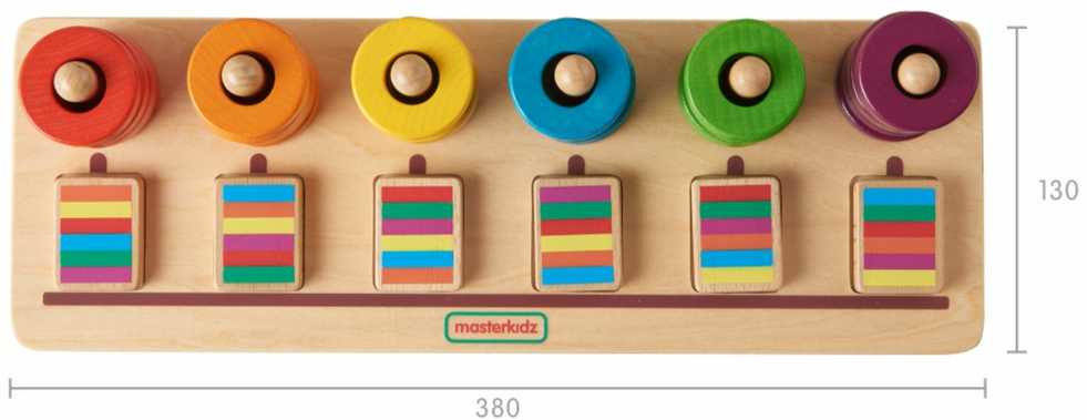 MASTERKIDZ galvosūkių mokymosi skaičiavimas ir spalvos Montessori rūšiuotojas