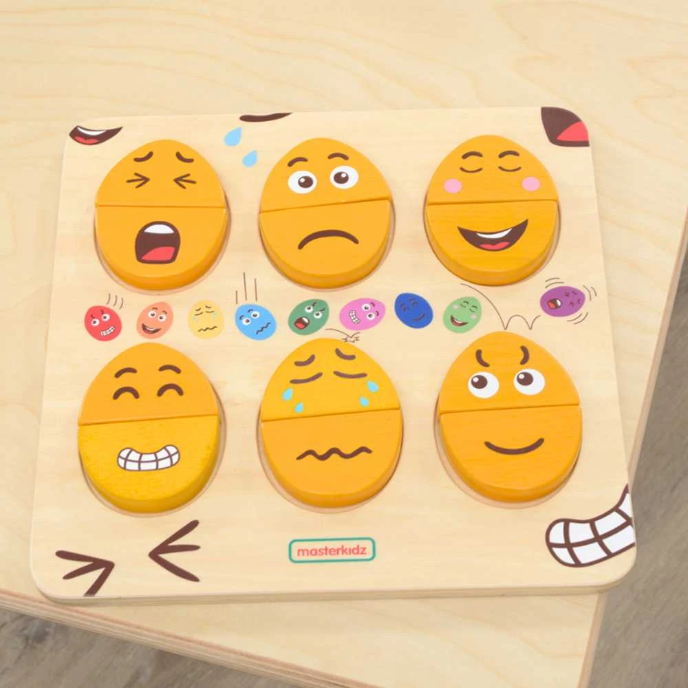 MASTERKIDZ Medžio lenta emocijoms mokytis - humoras