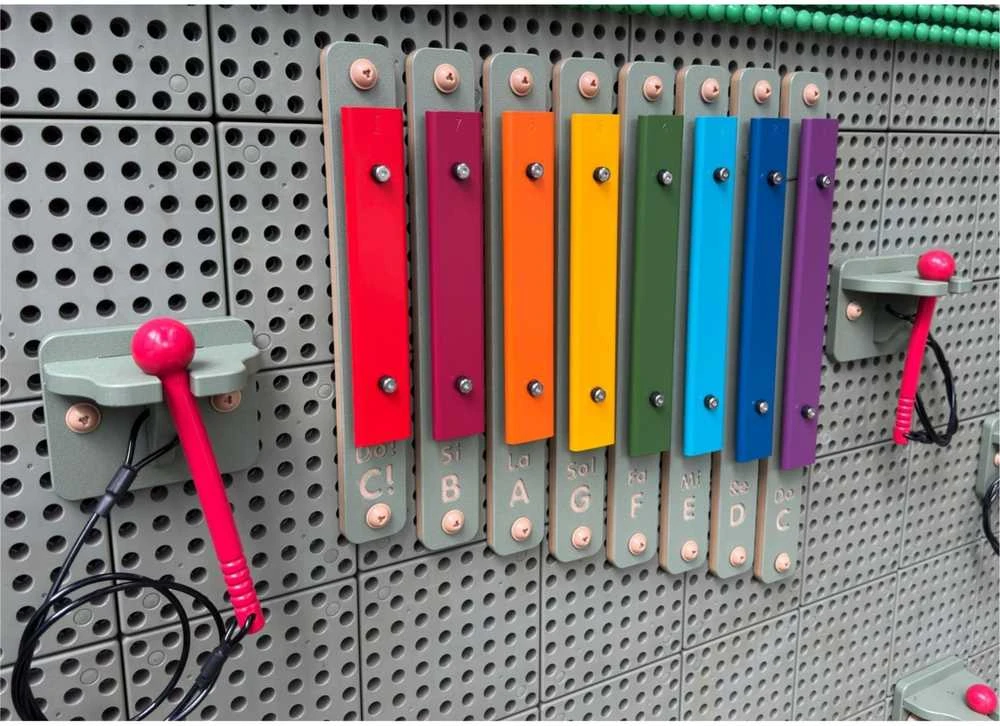 MASTERKIDZ sieniniai cimbolai, ksilofonas, muzikos instrumentai, STEM lentos priedai
