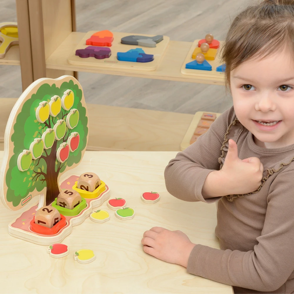 MASTERKIDZ medinė obelis Mokausi skaičiuoti