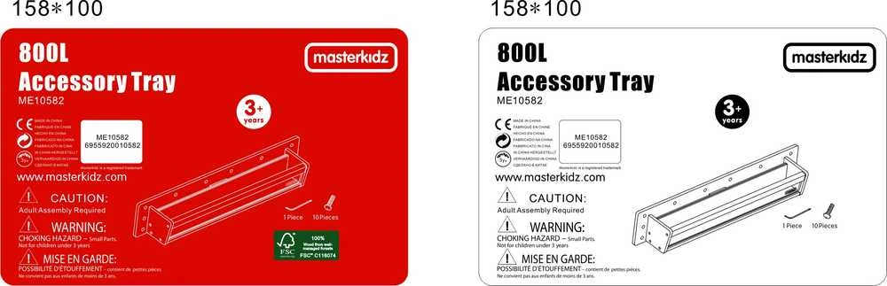 MASTERKIDZ medinis konteineris su permatoma sienele, 80 cm, skirtas STEM mokslo ir kūrybiškumo lentoms