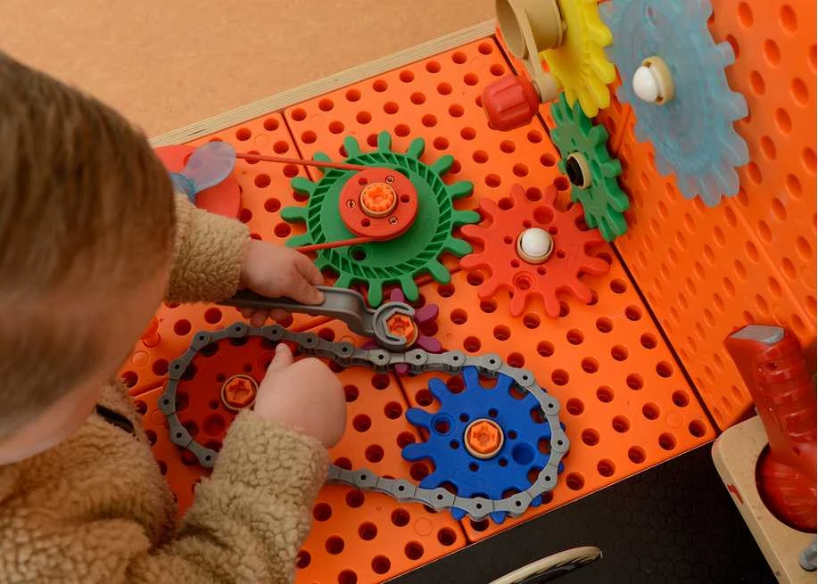 MASTERKIDZ medinės dirbtuvės XXL Montessori STEM su įrankiais