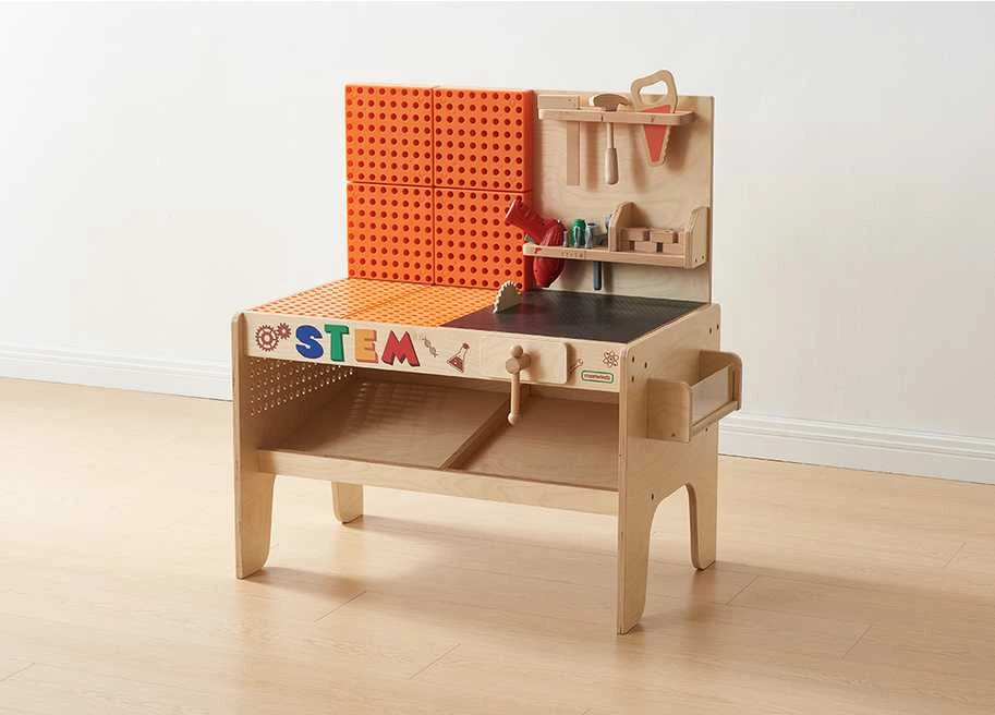 MASTERKIDZ medinės dirbtuvės XXL Montessori STEM su įrankiais