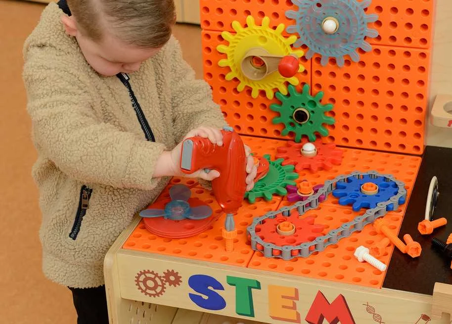 MASTERKIDZ medinės dirbtuvės XXL Montessori STEM su įrankiais