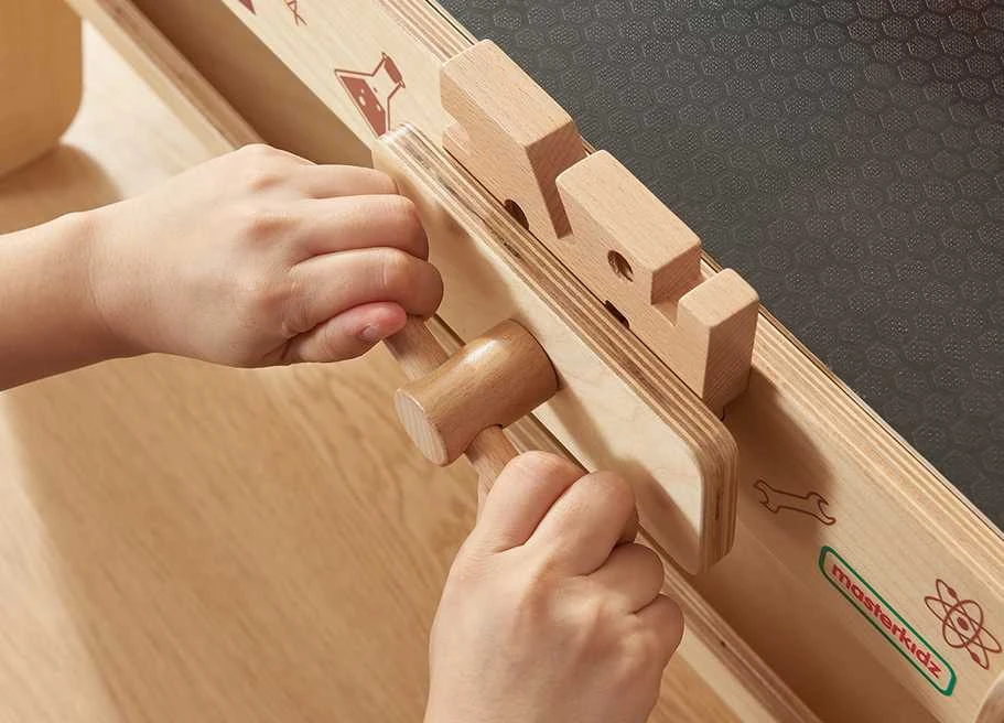 MASTERKIDZ medinės dirbtuvės XXL Montessori STEM su įrankiais