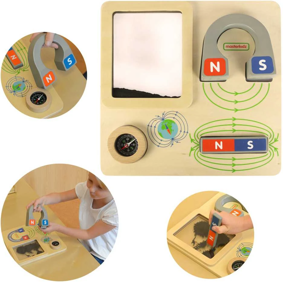 Masterkidz Magnetinė Edukacinė Lenta Kompasas Montessori