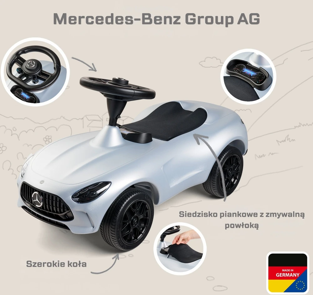 Balansinis automobilis BIG Bobby Car Mercedes AMG GT