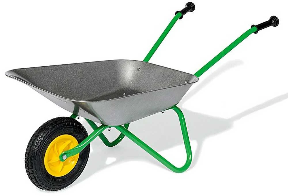 Vaikiškas metalinis sodo karutis Rolly Toys pilkas