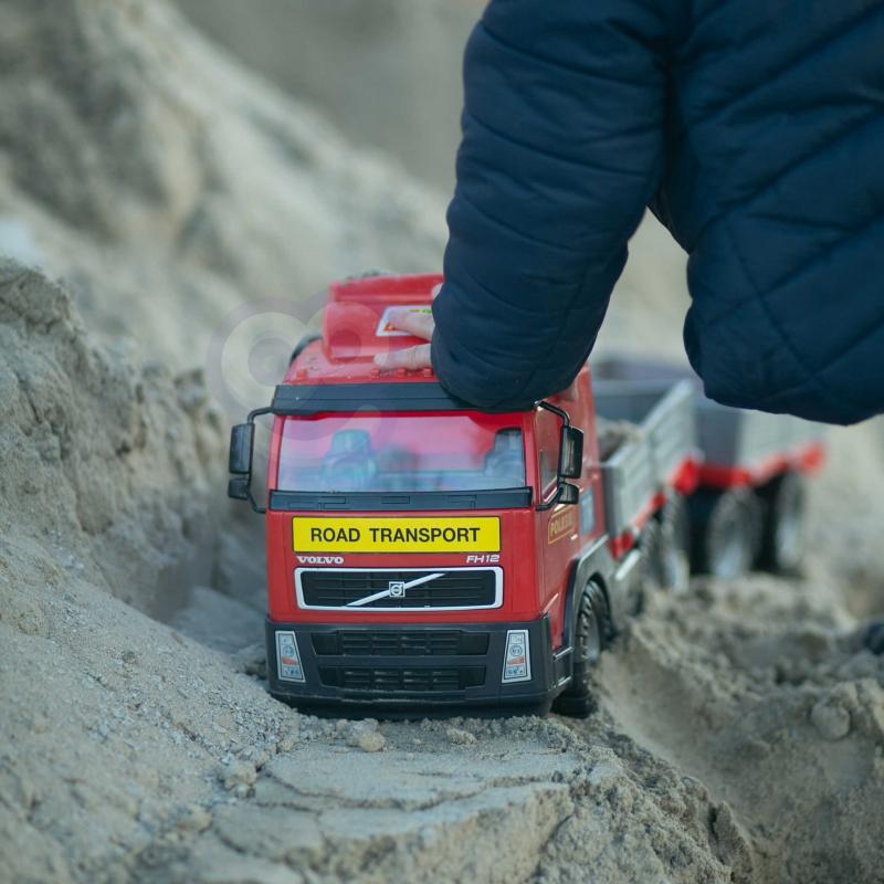 Falk Vaikiškas Elektromobilis Racing Raudonas Su Platiomis Padangomis