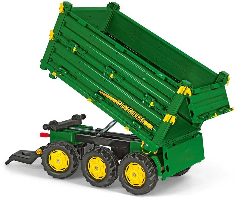 Rolly Toys rollyMulti Trailer „John Deere“ trijų ašių priekaba savivartė