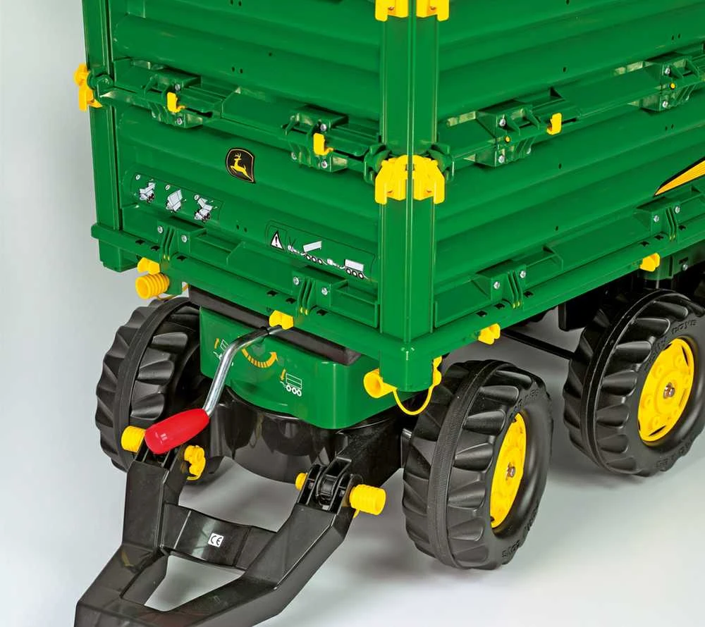 Rolly Toys rollyMulti Trailer „John Deere“ trijų ašių priekaba savivartė