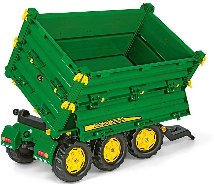 Rolly Toys rollyMulti Trailer „John Deere“ trijų ašių priekaba savivartė