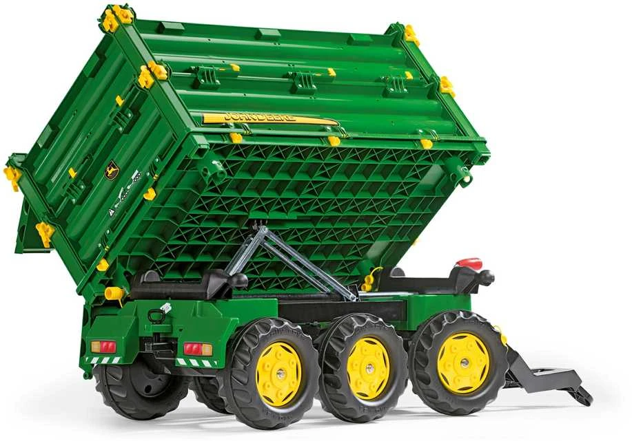 Rolly Toys rollyMulti Trailer „John Deere“ trijų ašių priekaba savivartė