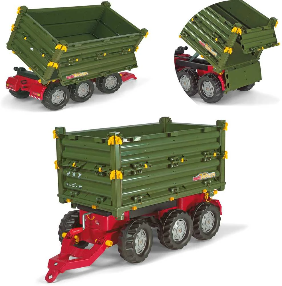 Rolly Toys rollyTrailer didelė trijų ašių priekaba „Multi Trailer“