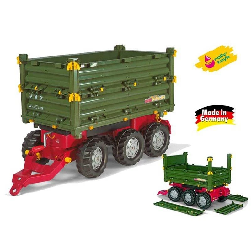 Rolly Toys rollyTrailer didelė trijų ašių priekaba „Multi Trailer“