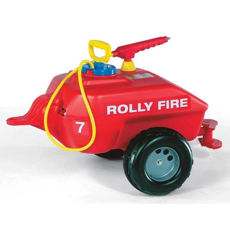 Rolly Toys „Roll Toys RollTrailer“ tanklaivio priekaba prie traktoriaus ugniagesių brigados 5L
