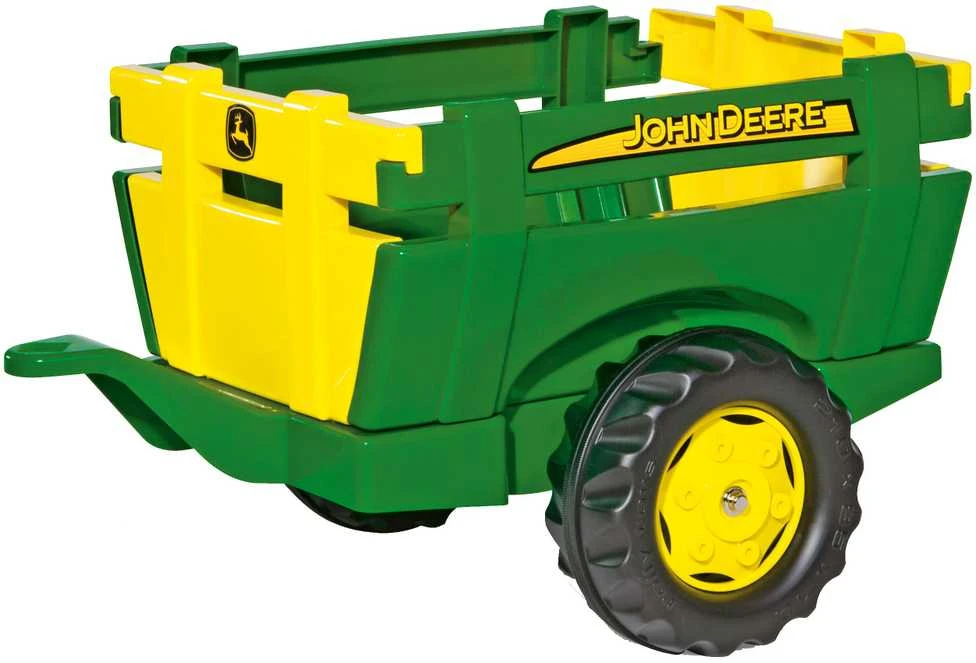 Rolly Toys Prikabinamas Priekabas JOHN DEERE su Atidarančiomis Durimis