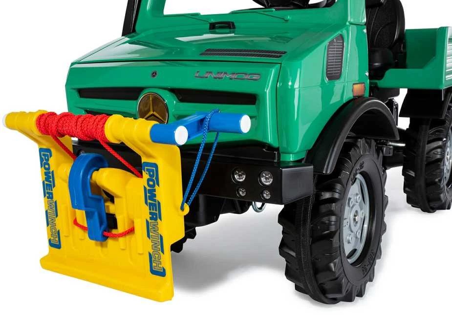 Pedalinis sunkvežimis Rolly Toys RollyUnimog Forst Mercedes-Benz su gervė