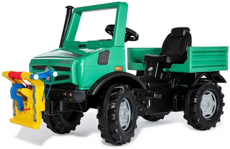 Pedalinis sunkvežimis Rolly Toys RollyUnimog Forst Mercedes-Benz su gervė