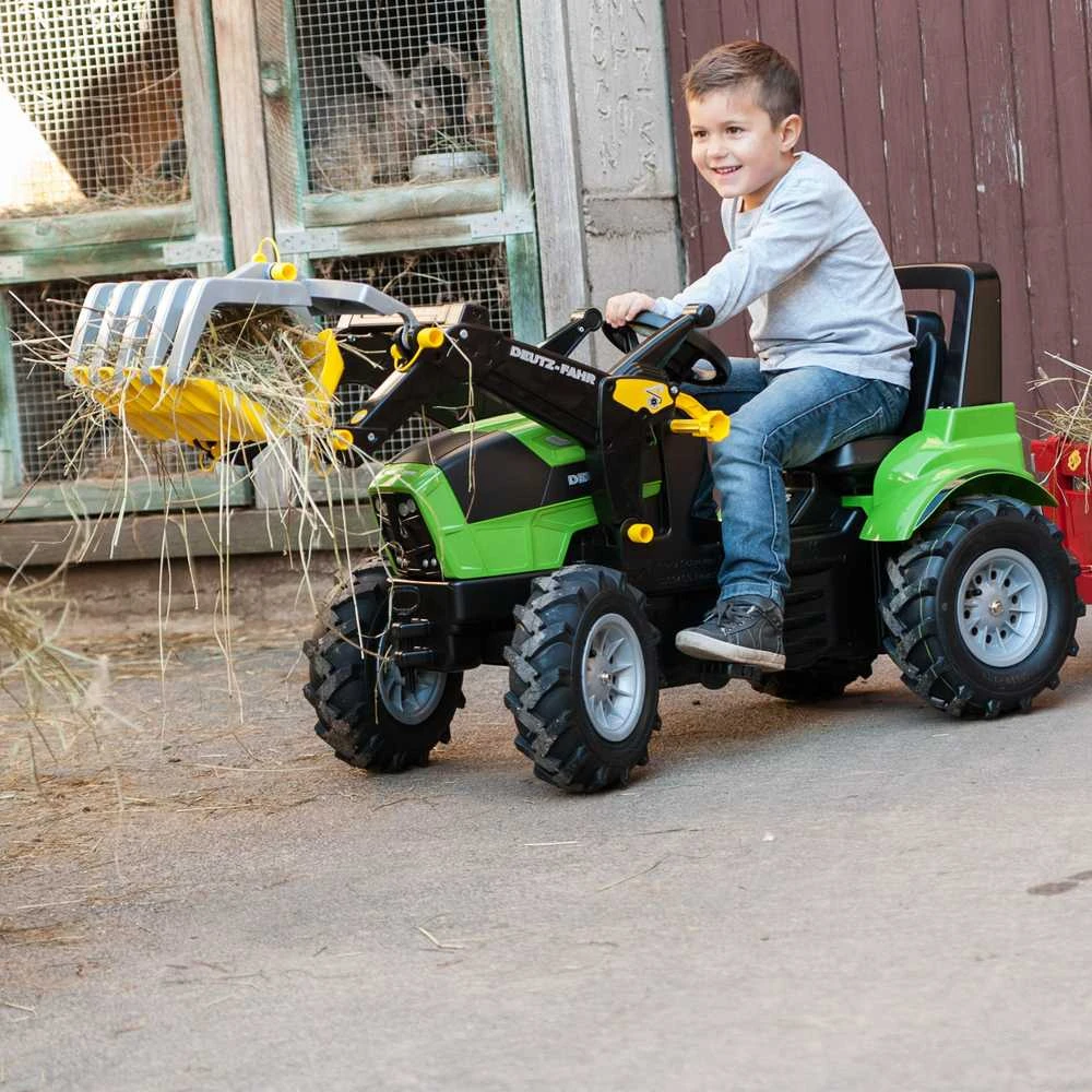 Rolly Toys Rodykite žaislų šaukštą traktoriaus griebtuvui, skirtam krauti medieną