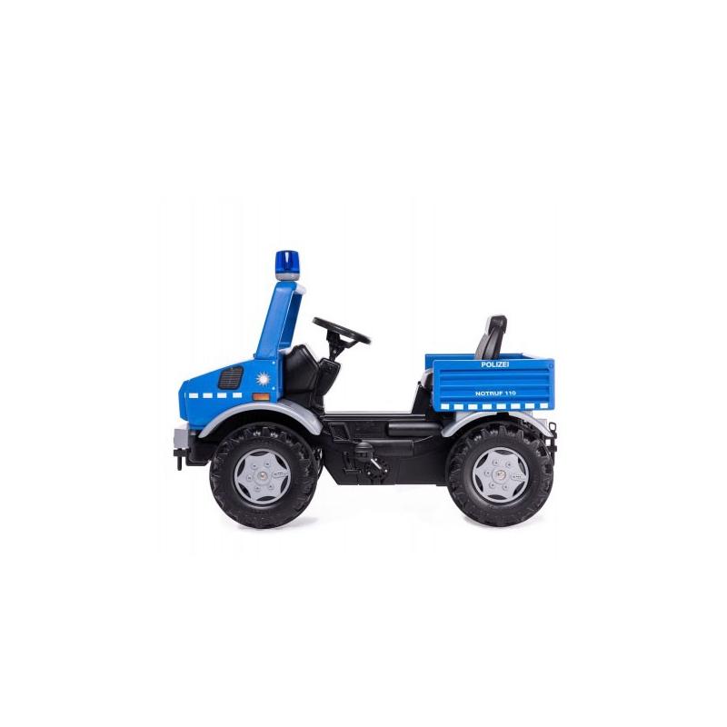 Pedalinis sunkvežimis policijos automobilis Rolly Toys RolliUnimog Mercedes-Benz