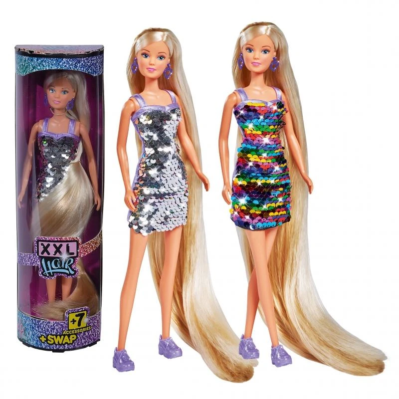 Simba Doll Steffi ilgaplaukis XXL plaukai su blizgučiais (1057335259)