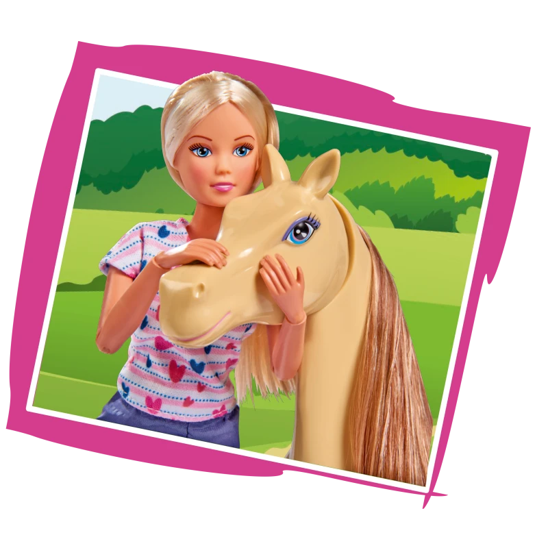 „Simba Steffi Love Doll“ su arkliu su aksesuarais