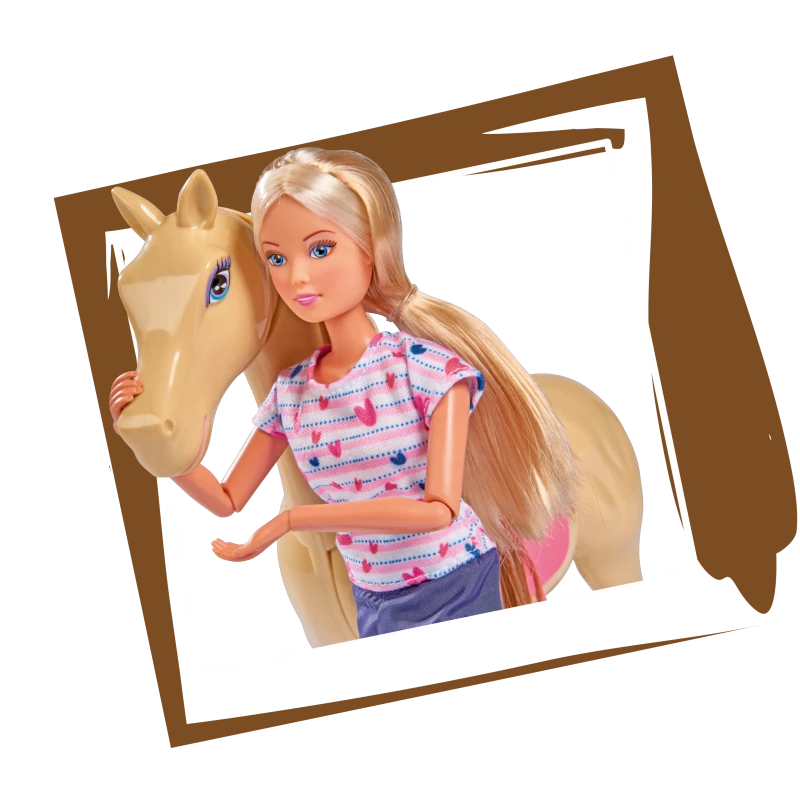 „Simba Steffi Love Doll“ su arkliu su aksesuarais