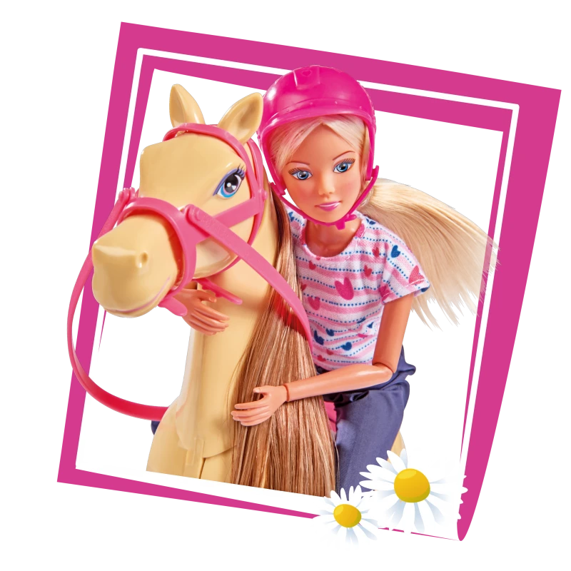 „Simba Steffi Love Doll“ su arkliu su aksesuarais