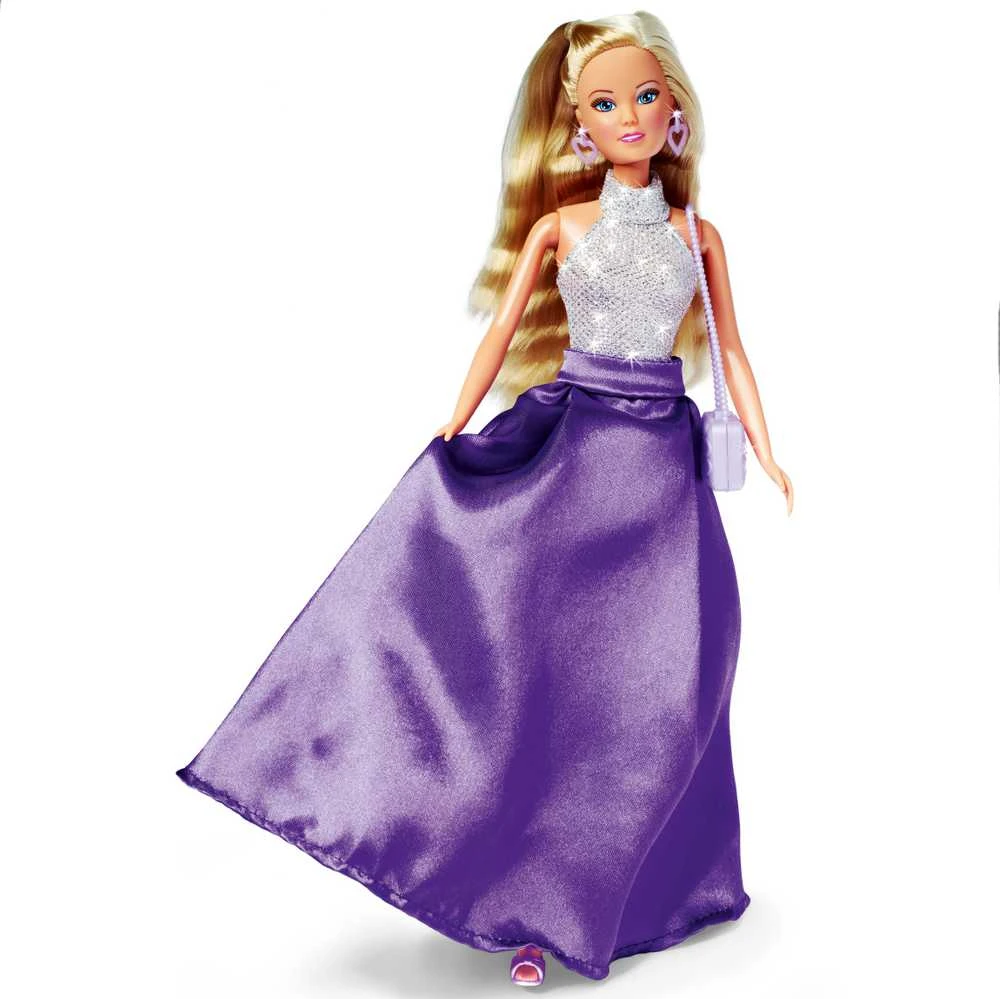 „Simba Doll Steffi Magic Night“ vakarinėje suknelėje su kulnais