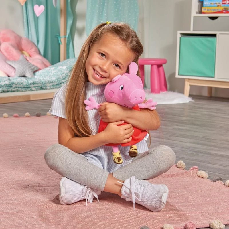 Hasbro „Simba Pig Peppa“ pliušinis talismanas su garsu 22 cm cuddly žaislu