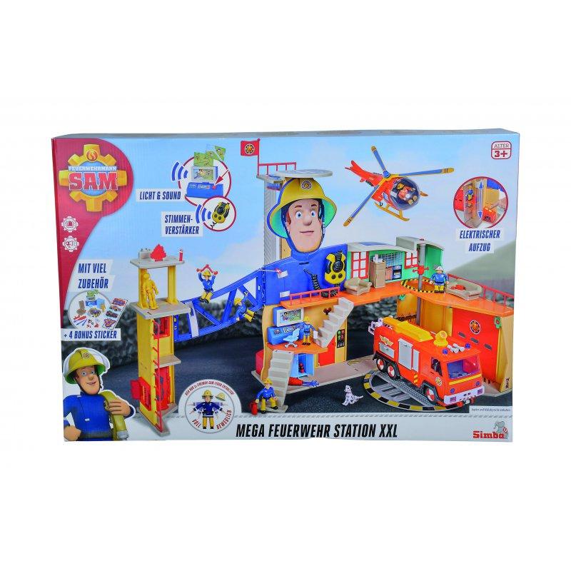 Dickie Simba - Fireman Sam XXL gaisrinė su šviesos garso figūra