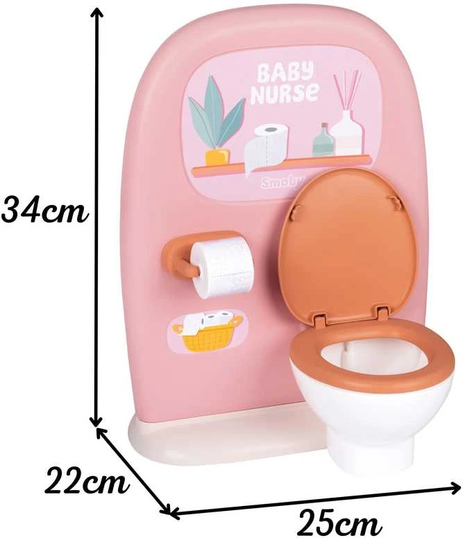 Tualetas lėlėms Smoby Baby Nurse iki 42 cm