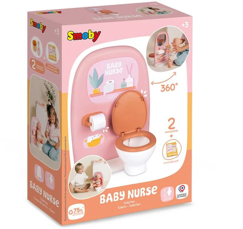 Tualetas lėlėms Smoby Baby Nurse iki 42 cm