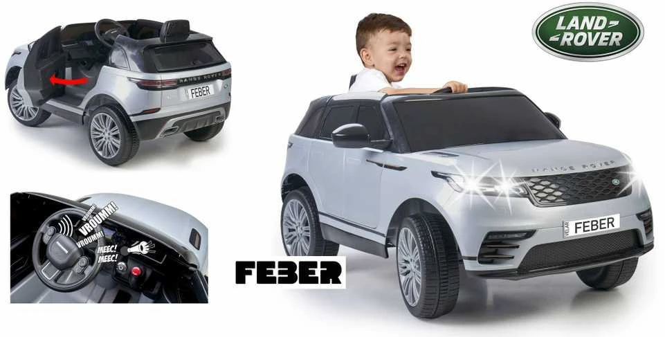 Elektromobilis vaikams FEBER Range Rover Velar 6V vienvietis