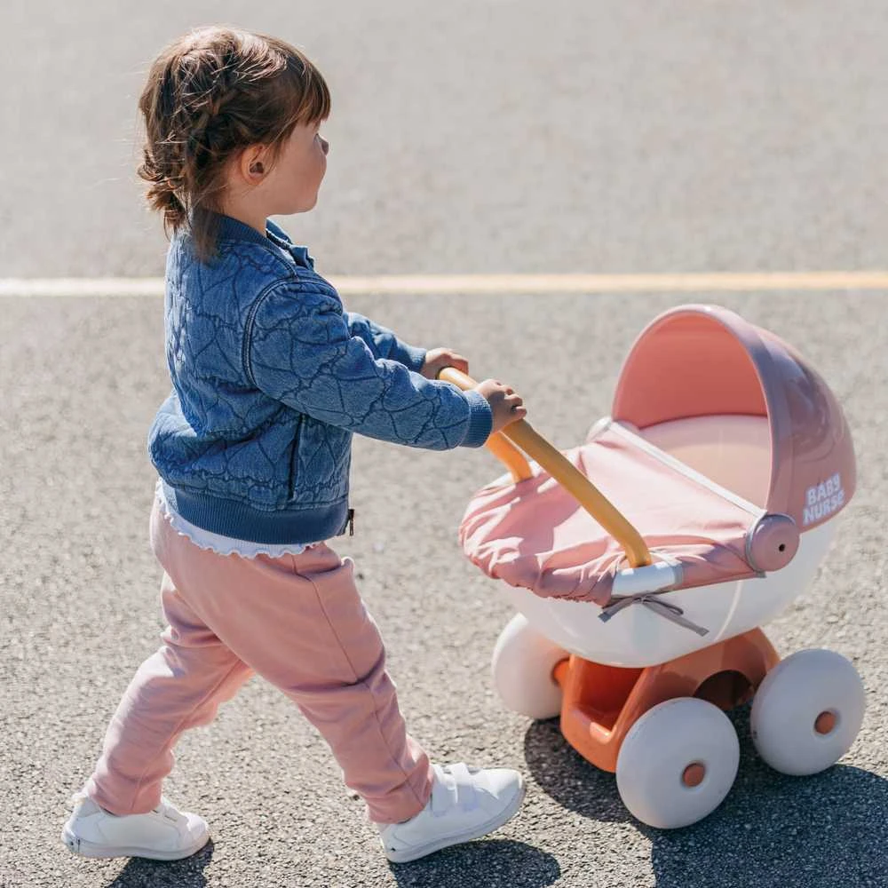 Vežimėlis lėlėms su stogeliu Smoby Baby Nurse