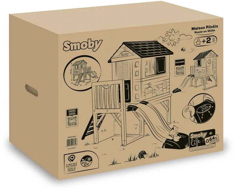 Lauko žaidimų namelis su čiuožykla Smoby Life