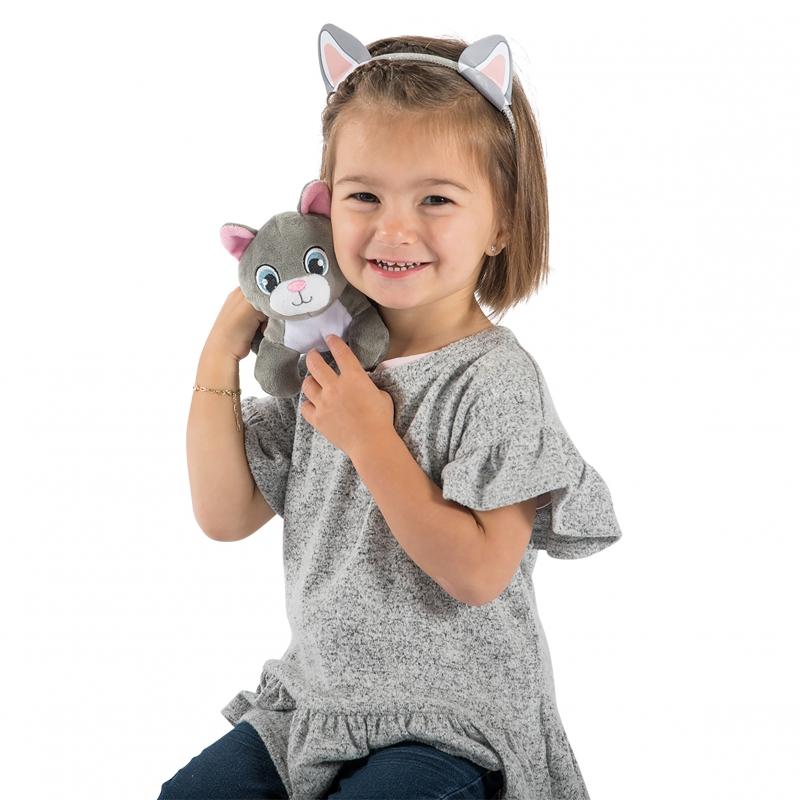 Interaktyvus pliušinis kačiukas su dviejų aukštų nameliu ir priedais ...