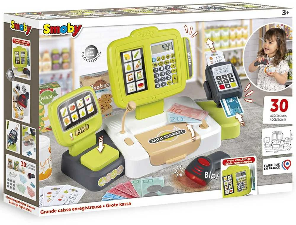 SMOBY Kasa Sklepowa Elektroninė su Skaneriu ir Vaga