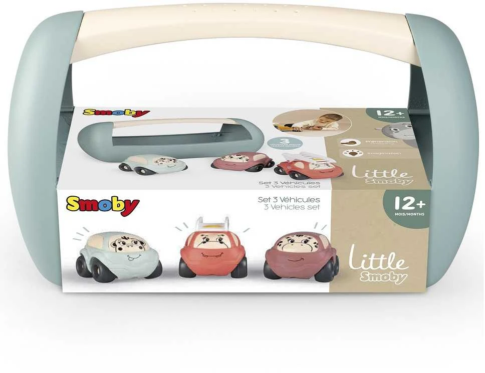 SMOBY Žaislų rinkinys Little Skrzyneczka su automobiliukais