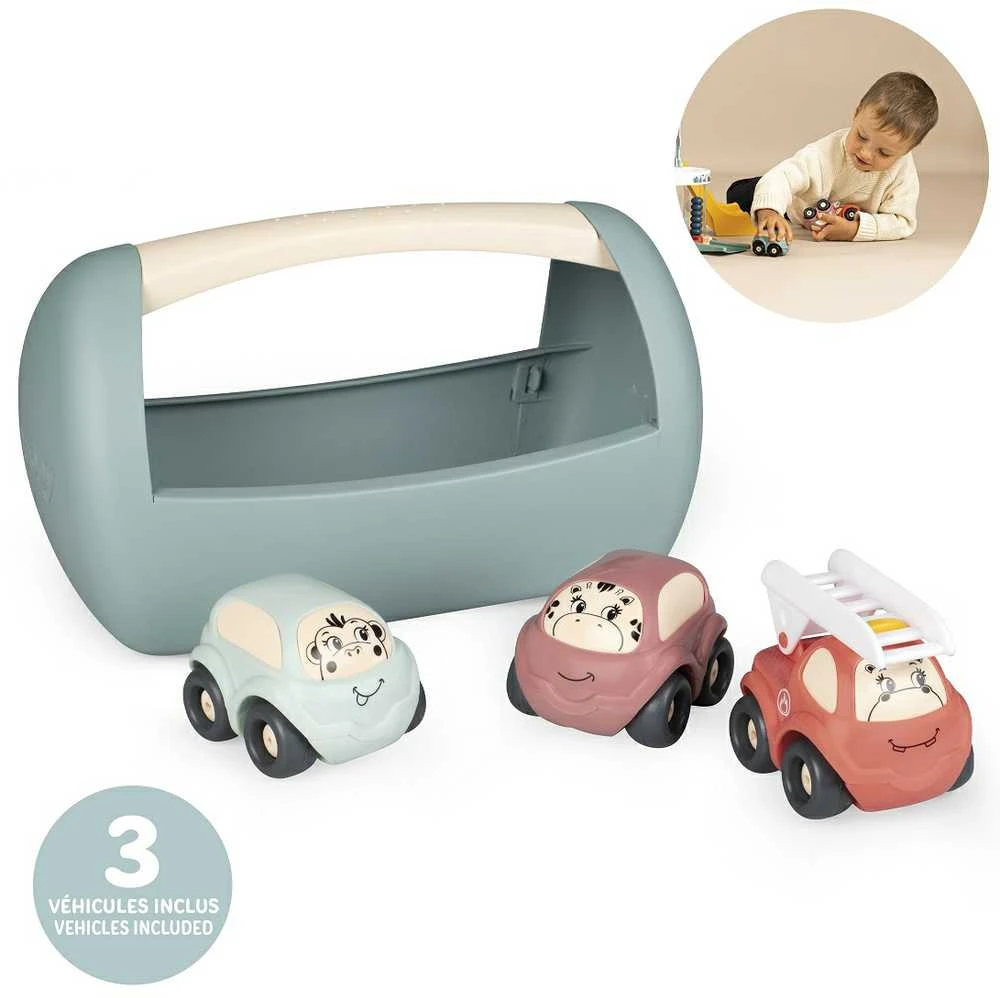 SMOBY Žaislų rinkinys Little Skrzyneczka su automobiliukais