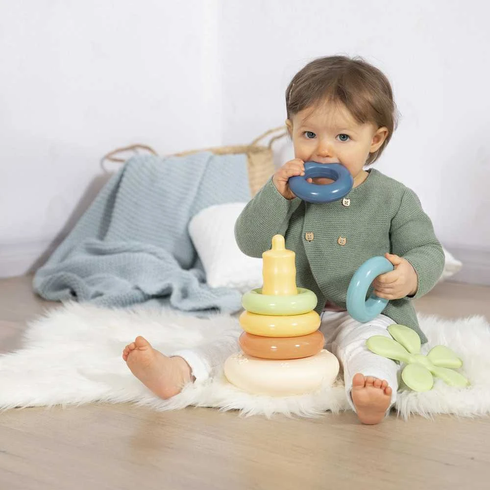 „Smoby Little Žalias“ didelė piramidė iš „Bioplastik Palma 6EL“ diskų.