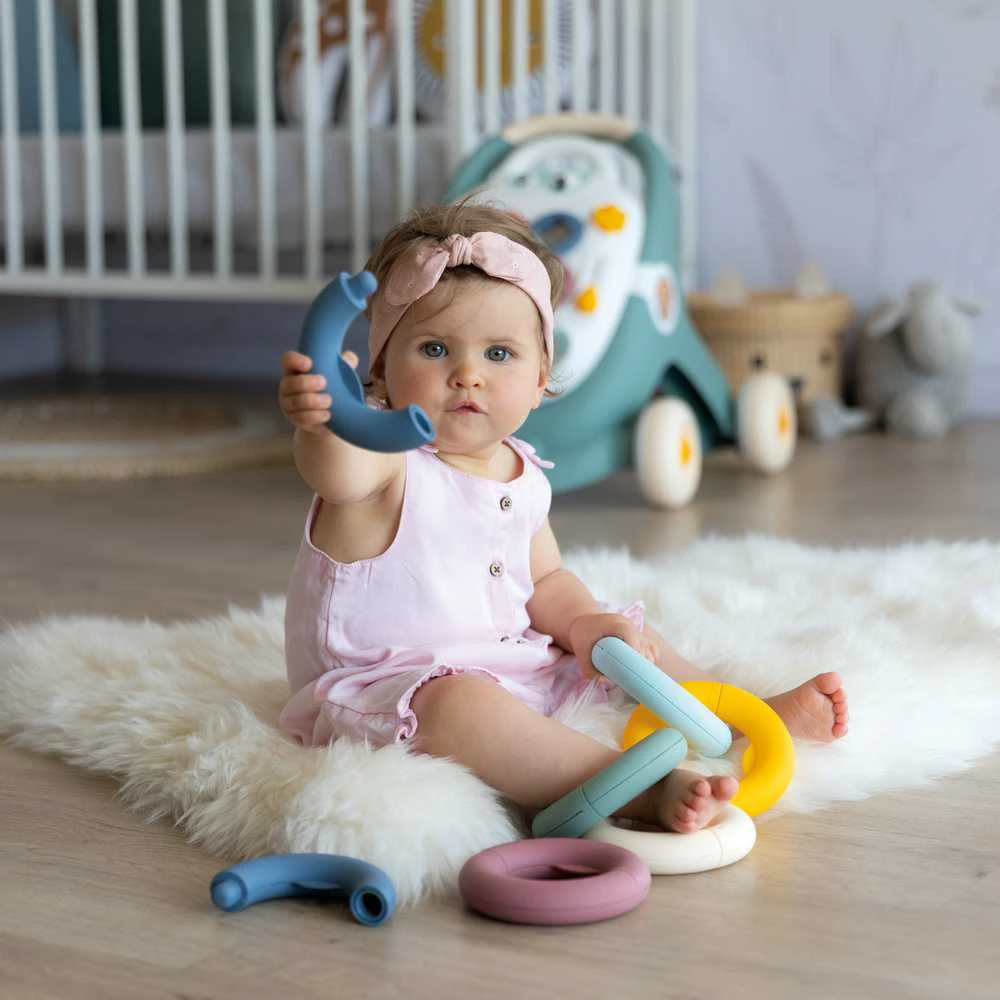 Dėlionė Smoby Little Education Rings Pagrindinė tema vaikams 12 elementų